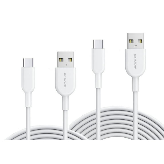 Fast Charge 3ft and 6ft Long USB-C Cables for Motorola Moto G Power 5G (2024)/(2023)/(2022)/(2021) - TYPE-C Cord Power Wire Data Sync High Speed