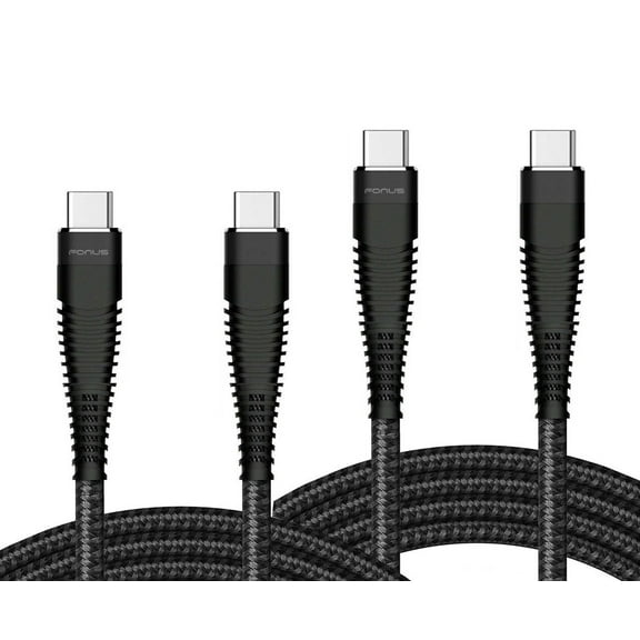 Fast Charge 6ft and 10ft Long PD USB-C Cables Compatible With Amazon Fire HD 10 (9th Gen 2019) - TYPE-C to TYPE-C Cord Power Wire USB-C to USB-C Data Sync High Speed