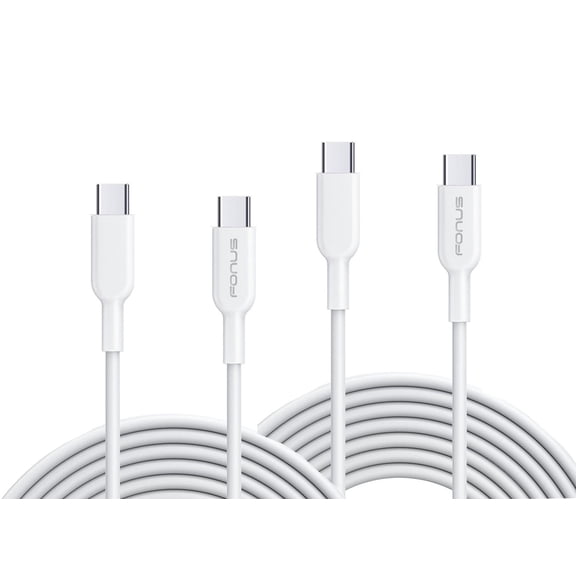 Fast Charge 6ft and 10ft Long PD USB-C Cables for Cricket Debut S3, Icon 6 - TYPE-C to TYPE-C Cord Power Wire USB-C to USB-C Data Sync High Speed for Cricket Debut S3, Icon 6