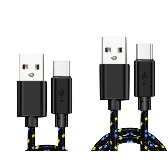 Fast Charge 6ft and 10ft Long USB-C Cables for Google Pixel 7/Pro/6a/6/Pro Phones - TYPE-C Cord Power Wire Data Sync Braided High Speed  Compatible With Pixel 7/Pro/6a/6/Pro Models