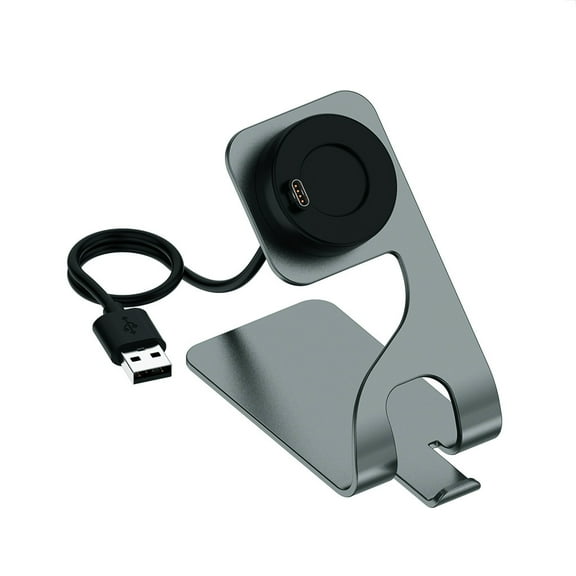 Fast Charge Charger Stand Charging Cable Bracket Compatible with Garmin-Forerunner 945 LTE Smartwatch Holder Devices