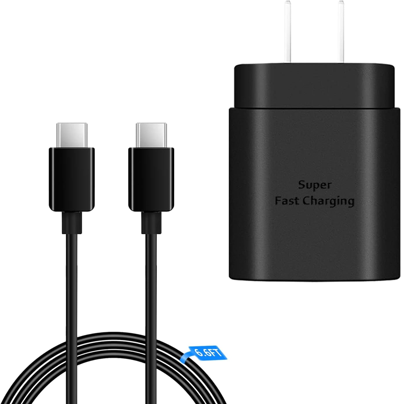 Fast Charger 25W USB C Super Fast Charging with 6.6FT Type C Charger