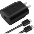 thumbnail image 1 of Fast Charger 25W USB C Super Fast Charging with 3.3FT Type C Charger Cable Cord for Ulefone Armor 23 Ultra Super Fast Charging 25W PD Charger Kit - Black, 1 of 5