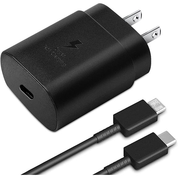 Fast Charger 25W USB C Super Fast Charging with 3.3FT Type C Charger Cable Cord for Ulefone Armor 23 Ultra Super Fast Charging 25W PD Charger Kit - Black