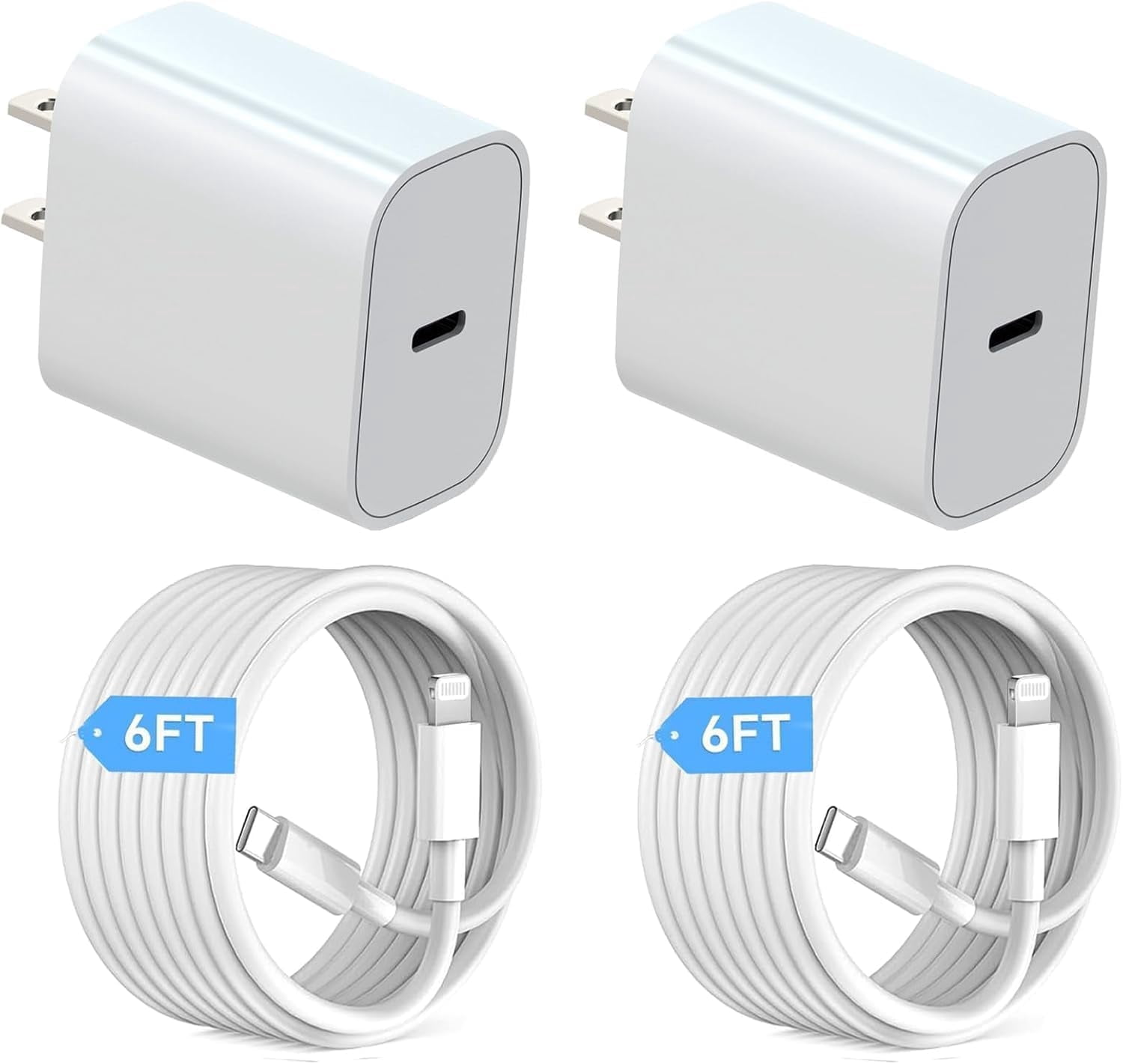 i Phone 14 13 12 11 Charger Fast Charging 2Pack 20W PD USB C Wall Charger 6FT Cable Fasting Phone Block  Adapter Compatible with iPhone 14 Pro/13 Pro/12/12 Pro Max/11 Pro Max Case