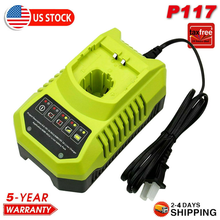 Fast Charger For RYOBI P108 12V-18V One+ Plus High Capacity Lithium Battery  P117 