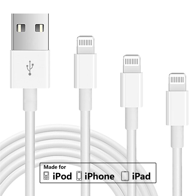 Fast Charger Lightning Cable for iPhone, 3 Pack 6ft Charger Lightning