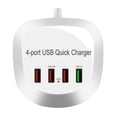 thumbnail image 1 of Fast Charger, Quick Charge 3.0, Bolts Pro, 4-Port USB Ultra Fast Smart Charger, Compatible With All Leading Mobile Devices Charging Station for Multiple Devices, 1 of 11