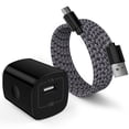 thumbnail image 1 of Fast Charger USB Wall Charger Type C Charger with 6FT Type C Cable Fast Charging Android Charger, USB C Charging Cable USB Cables for Samsung Galaxy, Android, Black, 1 of 8