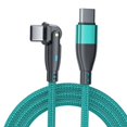 thumbnail image 1 of Fast Charger USB C Cable 6.6ft, 60W USB C to USB C Cable Fast Charging Type C Charger Cord Compatible with iPhone 17/16/15 Pro Plus Max, iPad, Galaxy S26/S25, Laptop and More, Green, 1 of 7