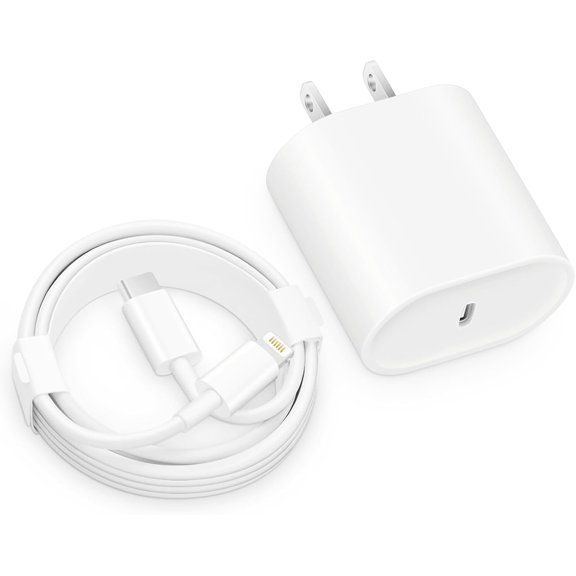 Fast Charger i Phone, 20W USB C Block with 6Ft Cable Compatible with IP 14/14 Pro/14 Plus/14 Pro Max/13/13 Mini/13 Pro/13 Pro Max/12/11/X & More