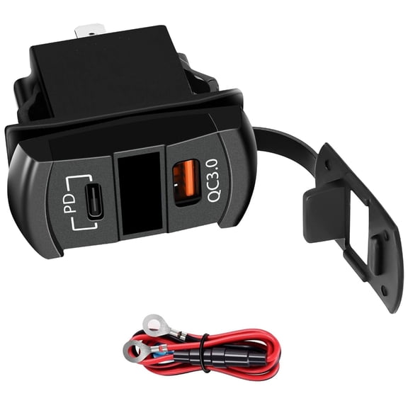 Fast Charging Car Power Outlet Link Double USB Harbors Digital Potential Observe For Phone Panel Car Truck Automotive Improve