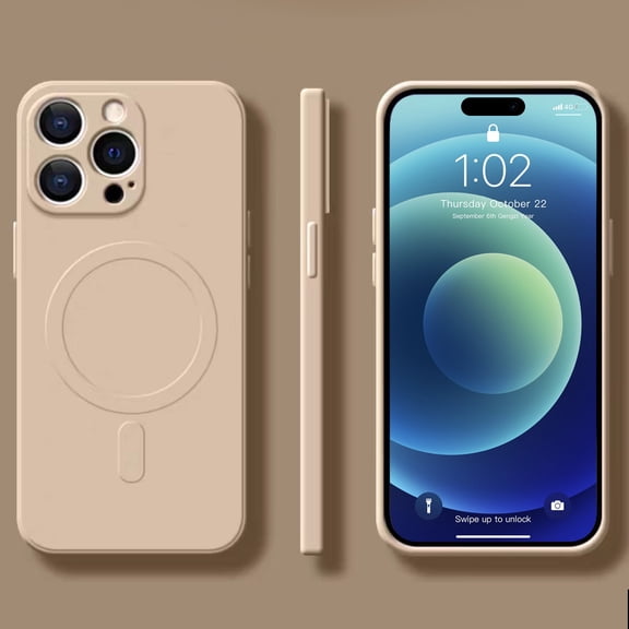 Fast Charging Compatible Hard Back TPU Case with Scratch Resistant Matte Coating for iPhone 15 Pro 6.1 inch, Cushioned Corners, Drop Protection Back Case