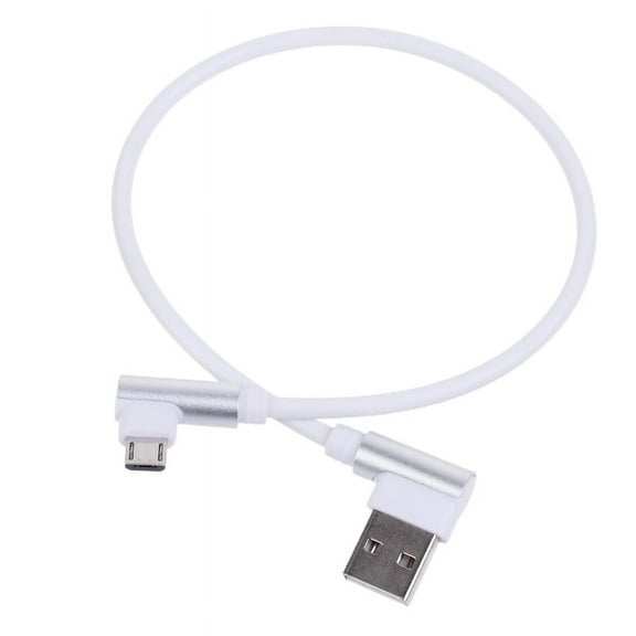 Fast Charging Data Sync Cable 5.5 Inch Right Angle Micro USB Charger Cord for Smartphone Tablet Portable Data Wire Line
