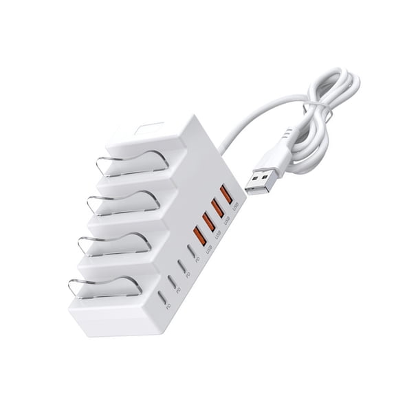 Fast Charging Hub 4 Ports And Intelligent Power Distribution For Multiple Electronic Gadgets