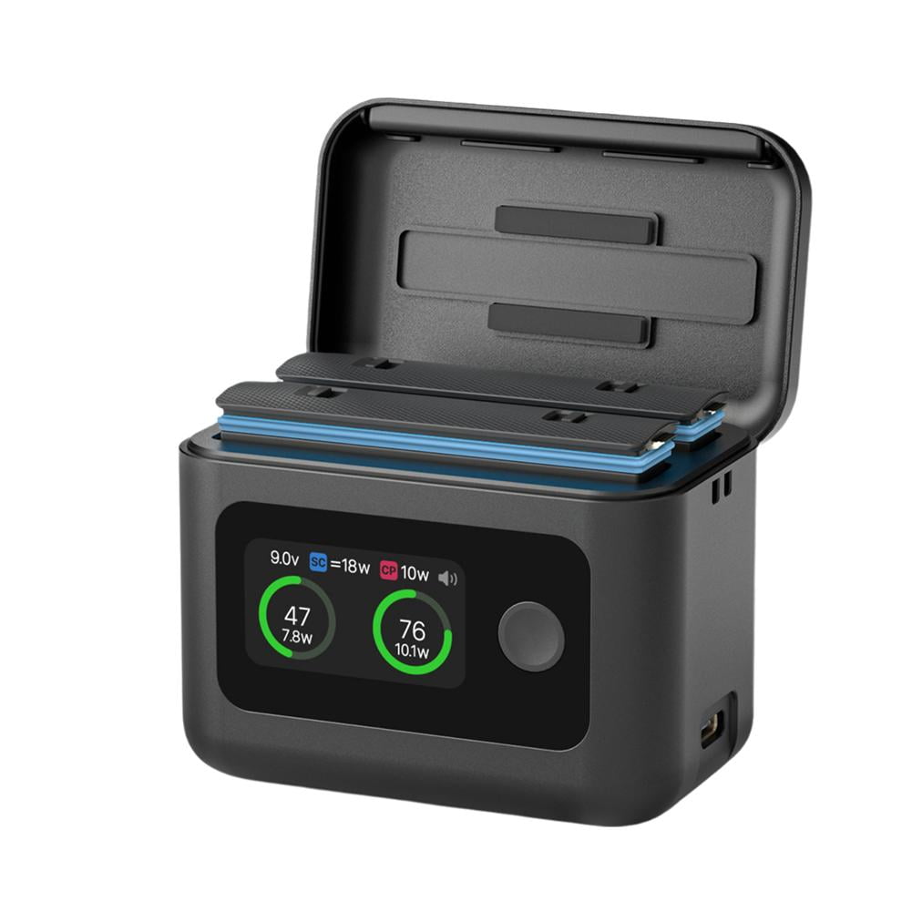 Fast Charging Hub Charger Box Dual-slot Two Bay Display Charging For ...