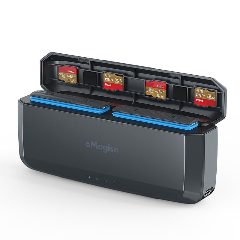 Fast Charging Power Bank for Insta360 X3 Battery - Bigcan Portable PD3.0 Charger Case with 20W USB-C Output, Built-in 7710mAh, Dual Battery Charging & Device Backup Power