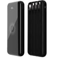 thumbnail image 1 of Fast Charging Power Bank with 4 USB Cables and 2 Inputs, Wireless Portable Power Bank for Travel Home Work, 1 of 8