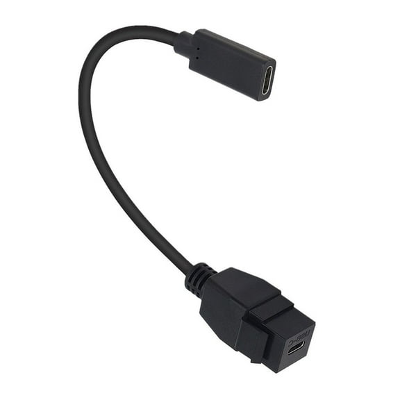 Fast Charging USB 3.1 Type C Keystone Extension Cable for Wall Plug Connectors