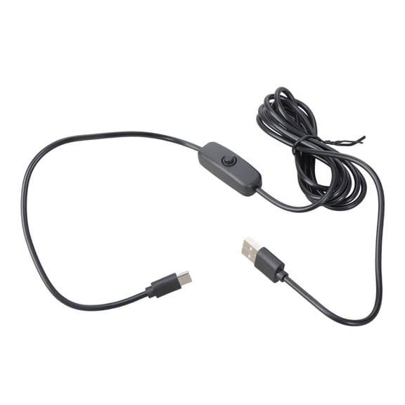 Fast Charging USB C Cable with Power Switches 5V 3A Power Cord Strong USB C Charging Cable for Raspberry 4B Use