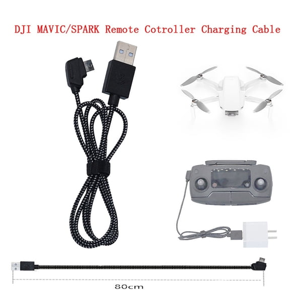 Fast Charging USB Cable for RC Controller, Nylon Braided Charging Cord for Drone Remote Control and Electronic Device Charging, Durable Stable Connection Power Cable