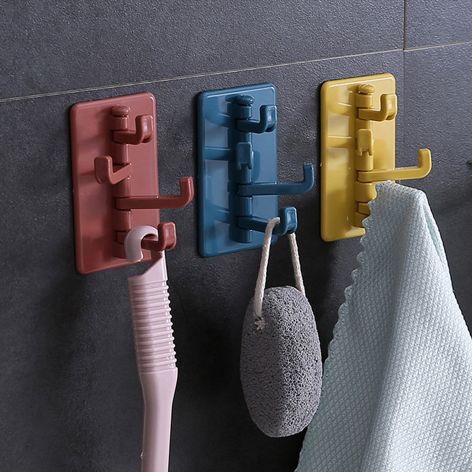 Fast Checkout Now, Stainless Steel Swivel Hooks, No-Punch Towel Hooks ...