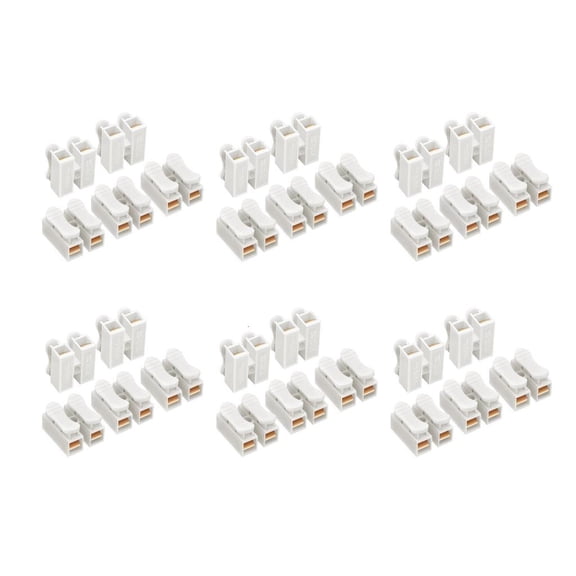 Fast Clamp Electrical Spring Wire Terminals Supports RVV Cables Up To 2.5mm