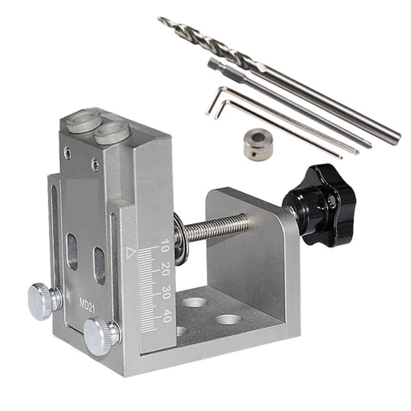 Fast Clamping Pocket Hole Jig Kit System With 9mm Drill Bit Set Carpenter WoodWorking Tools Kit ,Easy to Operate