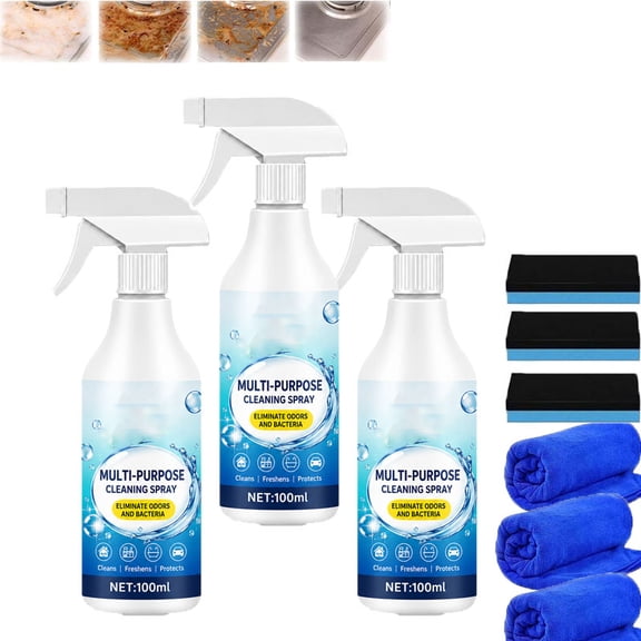 Fast Clean Multi Surface Spray, Multi Surface House&Kitchen Grease Cleaning, Heavy-Duty All Purpose Cleaner Spray