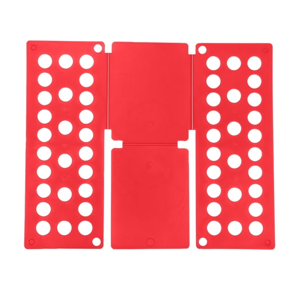Fast Clothes Folding Board Easy to Use Laundry Organizer Tool for Shirts Pants Towels Saves Time and Space in Closet Laundry Room Helper(Red)