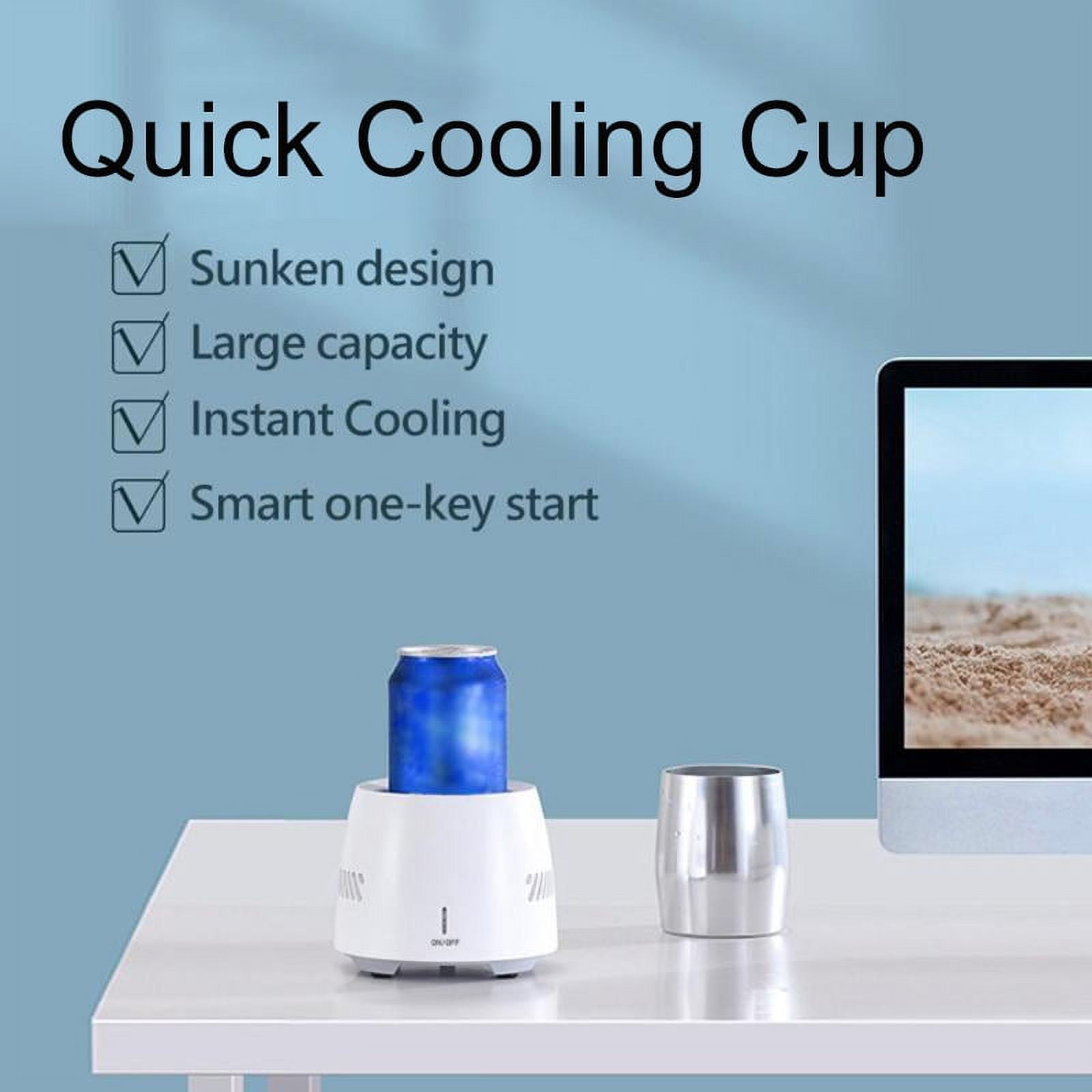Fast Mini Beverage Cooler Cup, Easy Operation Quick Cooling Cup, Electric  Beverage Mug Drink Cooler for Beer Water Milk Wine Beverage Green US Plug