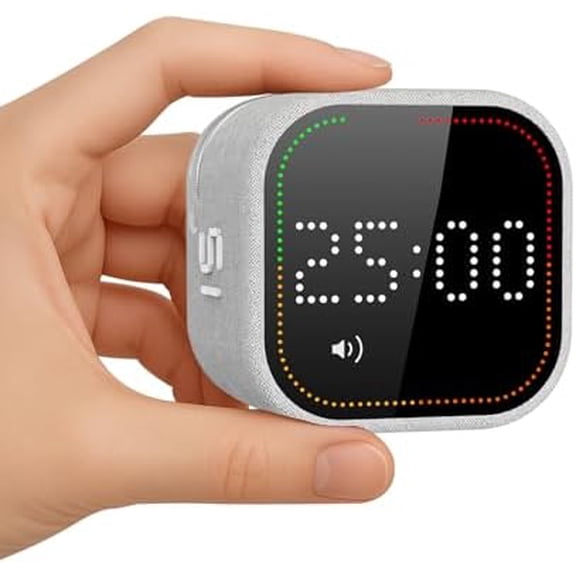 Fast Custom Pomodoro Timer Cube | Productivity Timer | Small Visual Cube | Silent, Vibrate Reminder | Adjustable Sound Alert | Magnetic, Visual Countdown | for ADHD, Study, Kitchen, Classroom