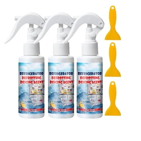 Fast Defrost Spray for Refrigerator Freezer,Quick Ice Melter,Cooler Cleaner Deodorizer,Fridge Defrosting Solution,Non-Toxic Degreaser,Kitchen Appliance Maintenance,Odor Eliminator,Frost Remover