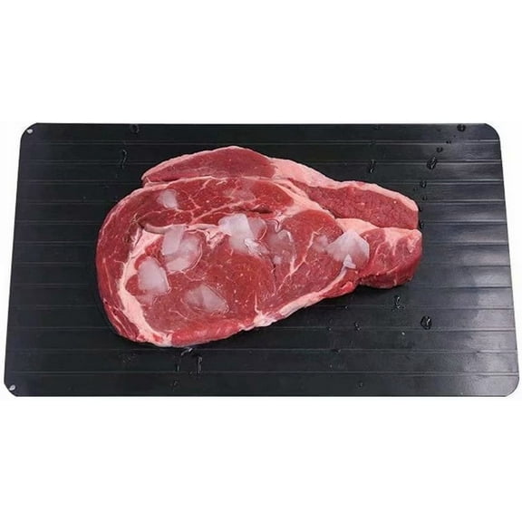 Fast Defrosting Tray Rapid Thaw Plate Magic Board for Frozen Foods, Made of Food-Safe Aluminum, Quick Thaw Defrosting Tray for Kitchen