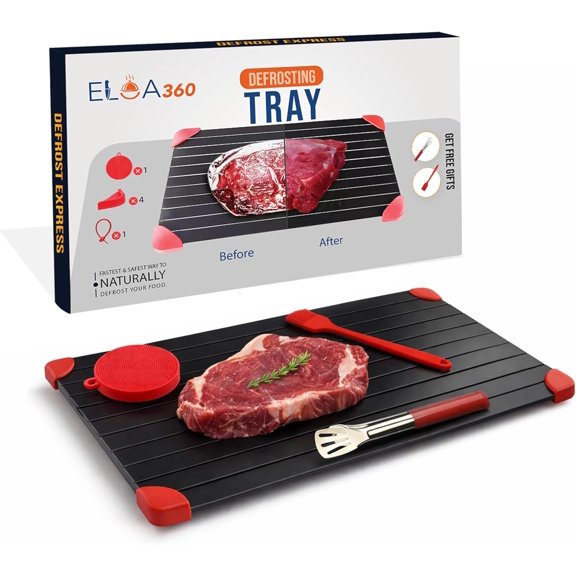 Fast Defrosting Tray for Frozen Meat, Natural Defrost Thawing Plate