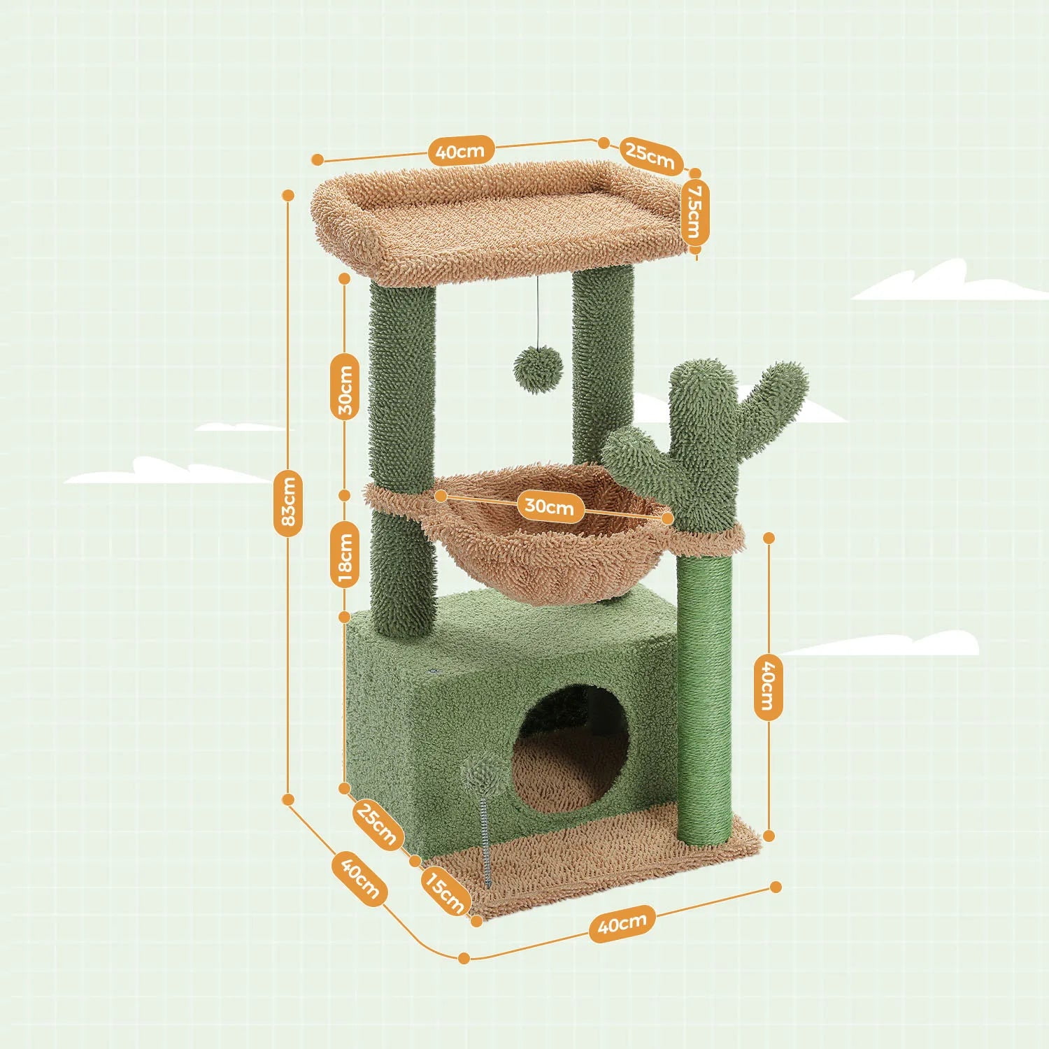 Sleeping Pad Petco Cactus Cat Bed Cat Trees Cactus Cat Tree – 40