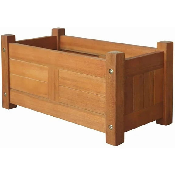 (Fast Delivery) Elevated Planter Box for Vegetables, Fruits, Flowers, Herbs Garden Raised Bed Acacia Wood 19.7"x9.8"x9.8"