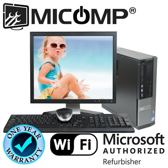 Fast Dell Optiplex 9010 Computer PC i7-3770 Quad Core 3.4Ghz 16GB 500GB DVD Windows 10 Pro 64 Bit WiFi 19"