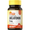 thumbnail image 1 of Fast Dissolve Melatonin 5mg | 60 Tablets | Berry Flavor for Men and Women | by Sundance, 1 of 5