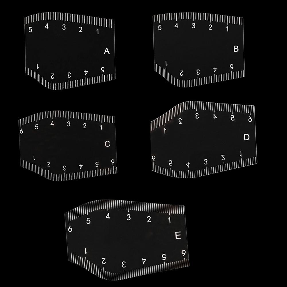 Fast Drawing Eyebrow Desgin Ruler Reusable PVC Eyebrow Mapping Ruler ...
