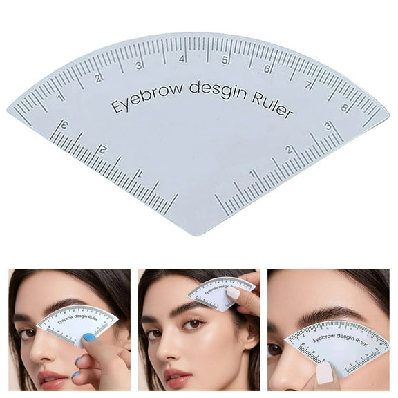 Fast Drawing Eyebrow Design Ruler Microblading Mapping Tool Shaping Makeup Drawing Ruler Supplies Reuse White,5cm
