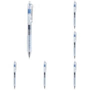 Fast Dry St Tip Retractable Gel Pens 0.5mm Black Ink, No Smear Smooth Writing Click Pens For Journaling And Notes Taking Blue*5