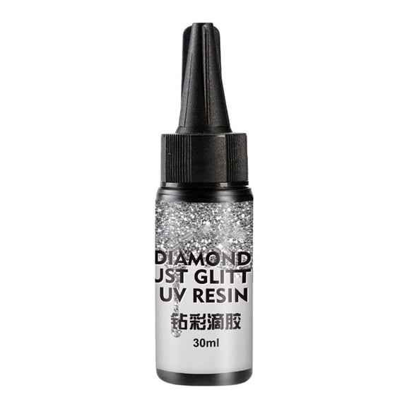 Fast Drying (30ml) Resin Adhesive with Glitter Effect 30ml Sunlight Activate Jewelry Making Resin