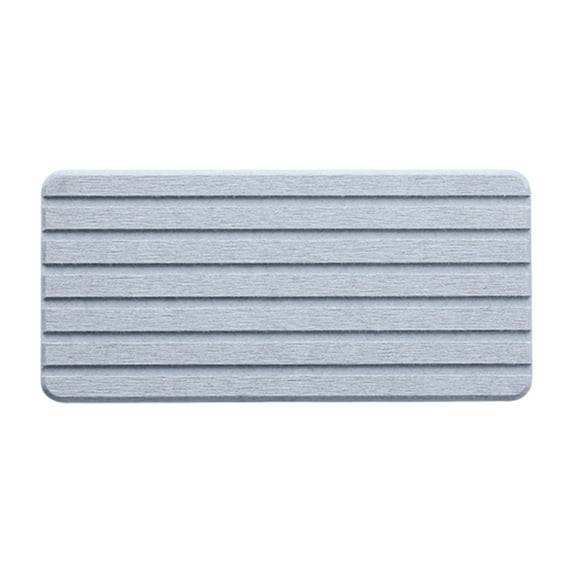 Fast Drying Diatomite Bathroom Tray, Soap Dish Holders & Toothbrush Holders for Bathroom Counter, Water Absorbing Stone Sink Organizer for Bathroom and Kitchen - Style 3