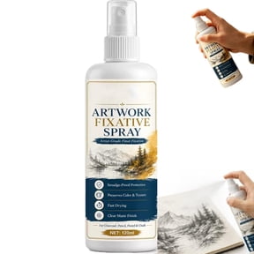 Fast Drying Fixative Spray, 4.06 Oz, Artwork Fixative Spray, for Charcoal, Pastel & Sketching,Dries Fast & Lasts