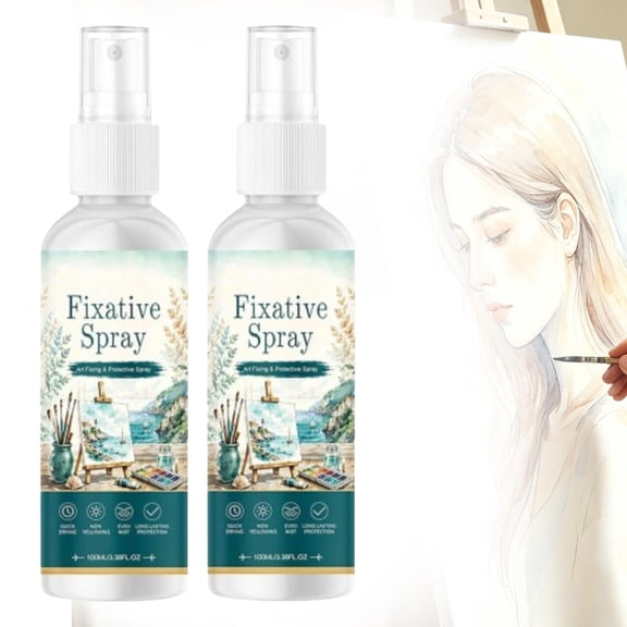 Fast Drying Fixative Spray,Oil Pastel Fixative Spray,Protects Charcoal & Pastels from Smudging,Dries Fast & Lasts,Drawing, Protect the Painting, Extend Preservation Time, for Artists & Students
