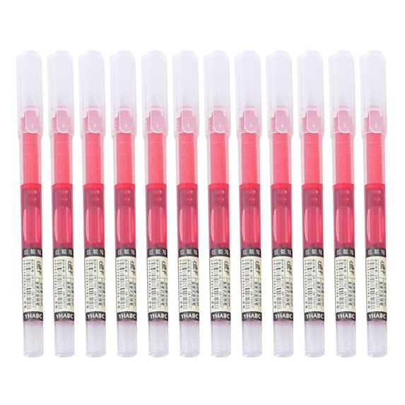 Fast-Drying Gel Ink Rollerball Pen, Smooth Writing, Non-Slip Frosted Grip, Professional Office-Style Pen, Pack of 12