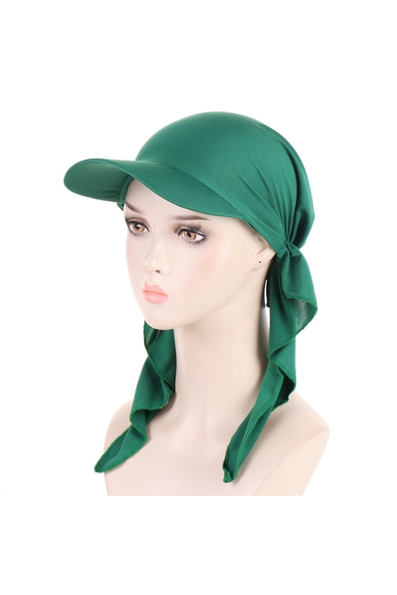 Fast Drying Headscarf Baseball Hat for Adult Breathable Hijab Turban Hat Lightweight Scarf Hat Outdoor Hijab Scarf Hat