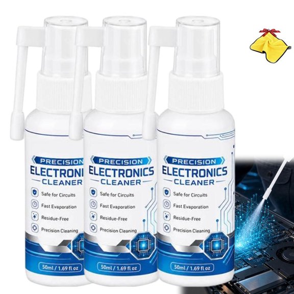 Fast-Drying Precision Electronics Cleaner Spray, Quick-Drying and Residue-Free, Suitable for Keyboards, Computers, Cameras, and Electronic Devices,Electronics Cleaning Kits