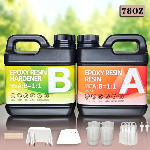 Fast-Drying Resin 4.4Oz/78Oz with The Production Kit, Suitable for Handmade Production, High Hardness, High Transparency, Consumer'S First Choice